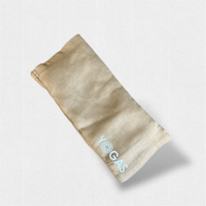 Eye Pillow – כרית עיניים כותנה עם זרעי פשתן ולבנדר(בז) 10x20 ס''מ